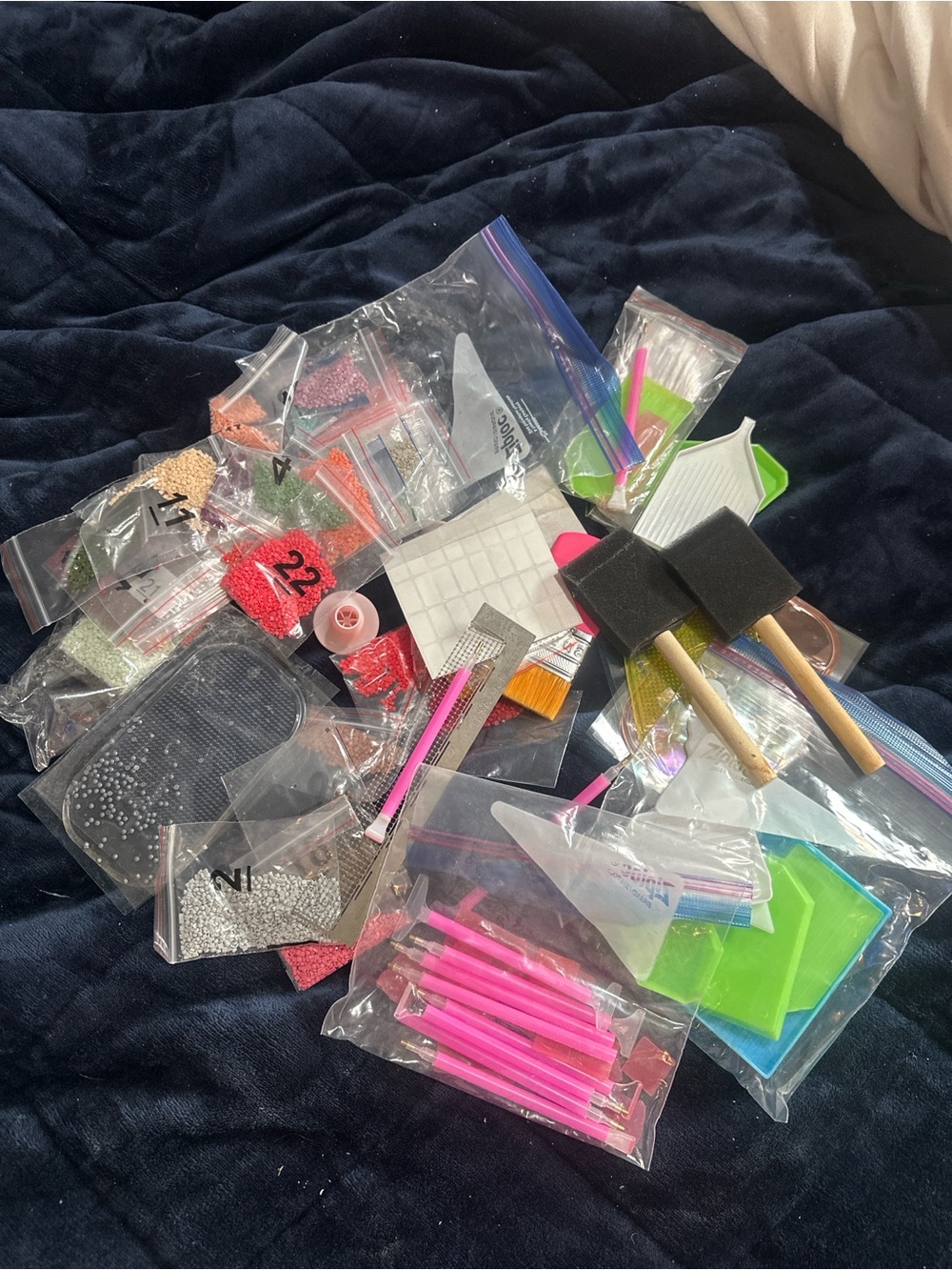 Huge Diamond Painting Tool & Accessory Lot Pens Trays Drills and more